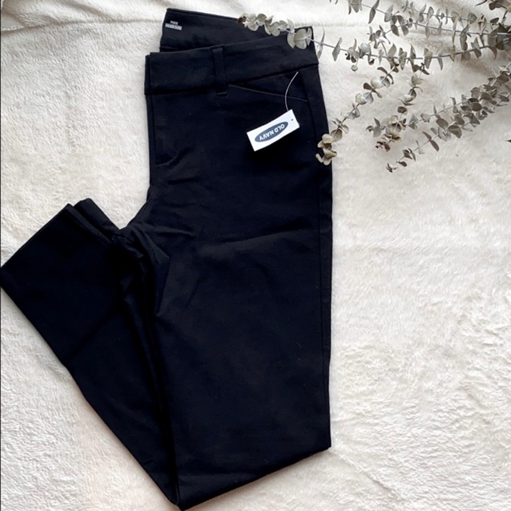 Old navy high rise skinny pixie pants black 2P NWT